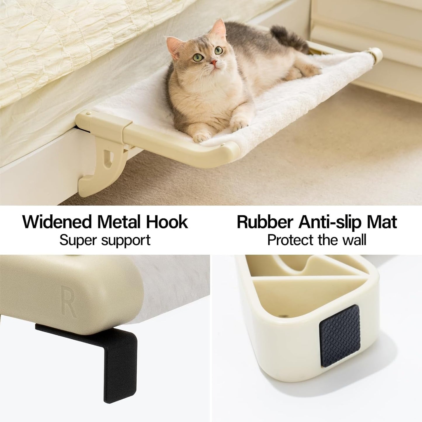 MEWOOFUN Window Sill Perch for Indoor Cats hammock