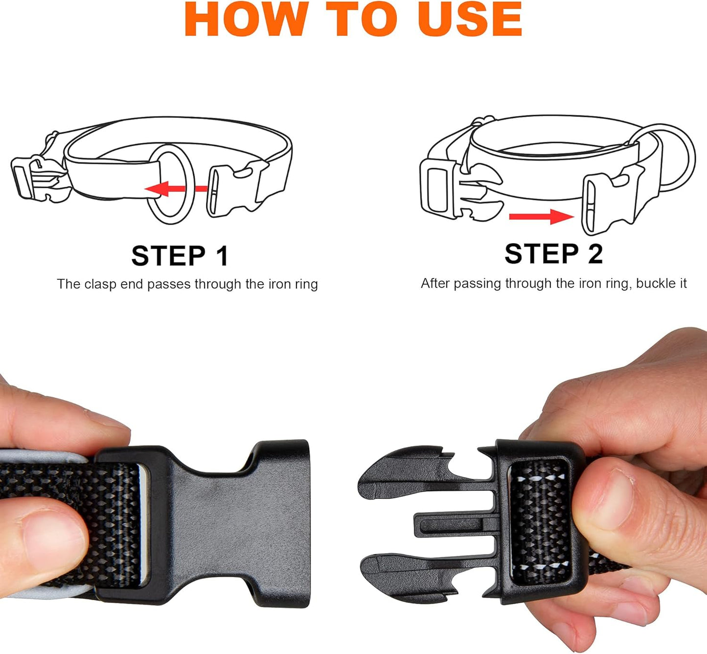 FIDA Adjustable Dog Collars Large Dogs Full Coverage Neck