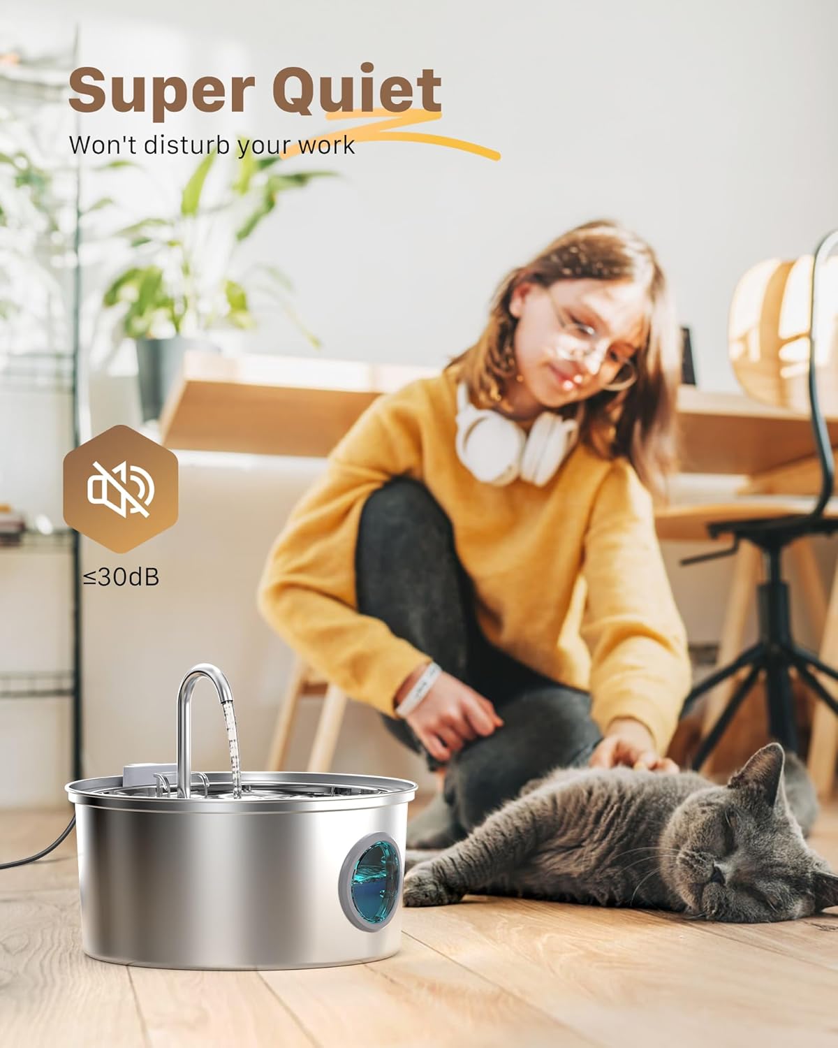 Stainless steel water fountain
