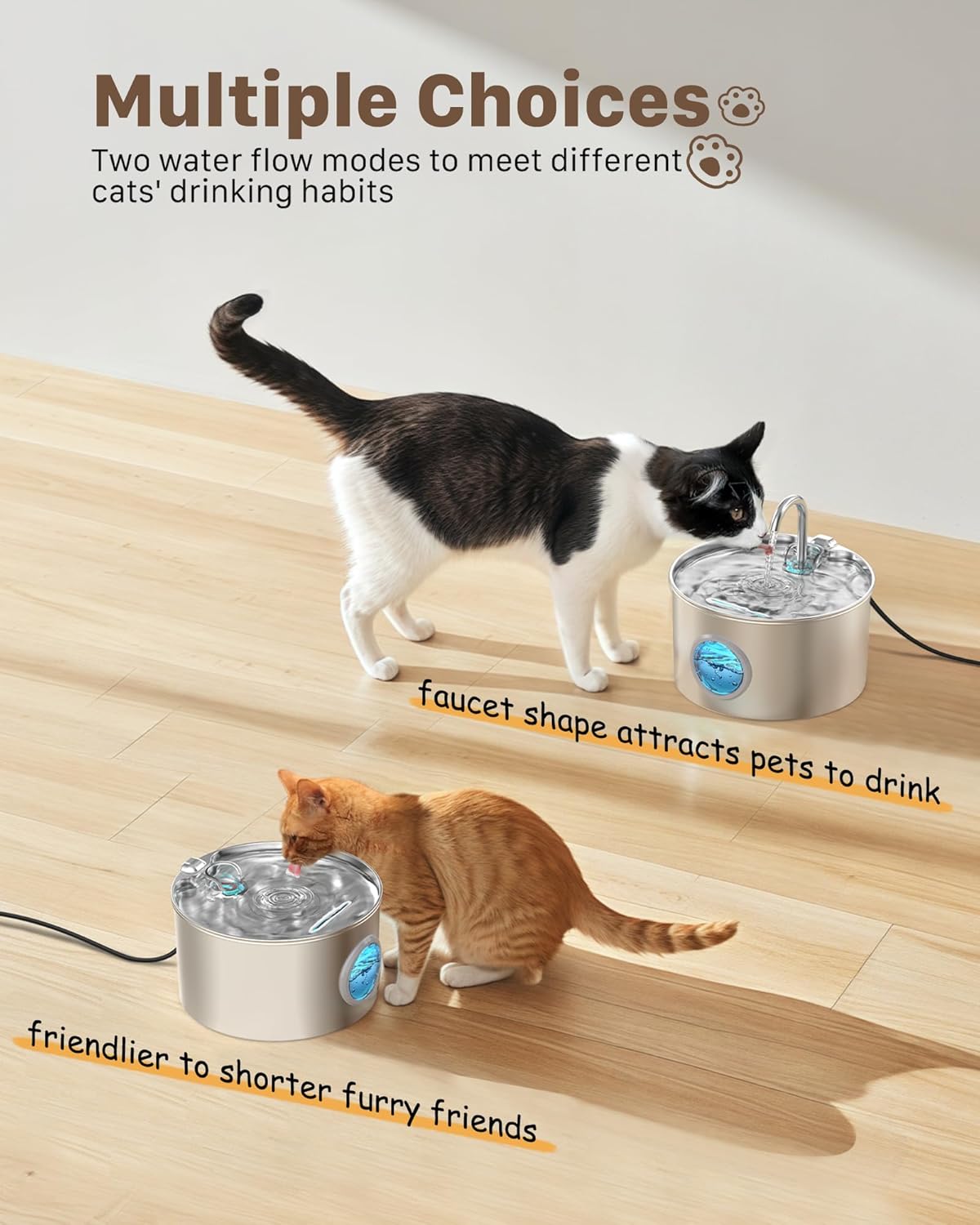Stainless steel water fountain