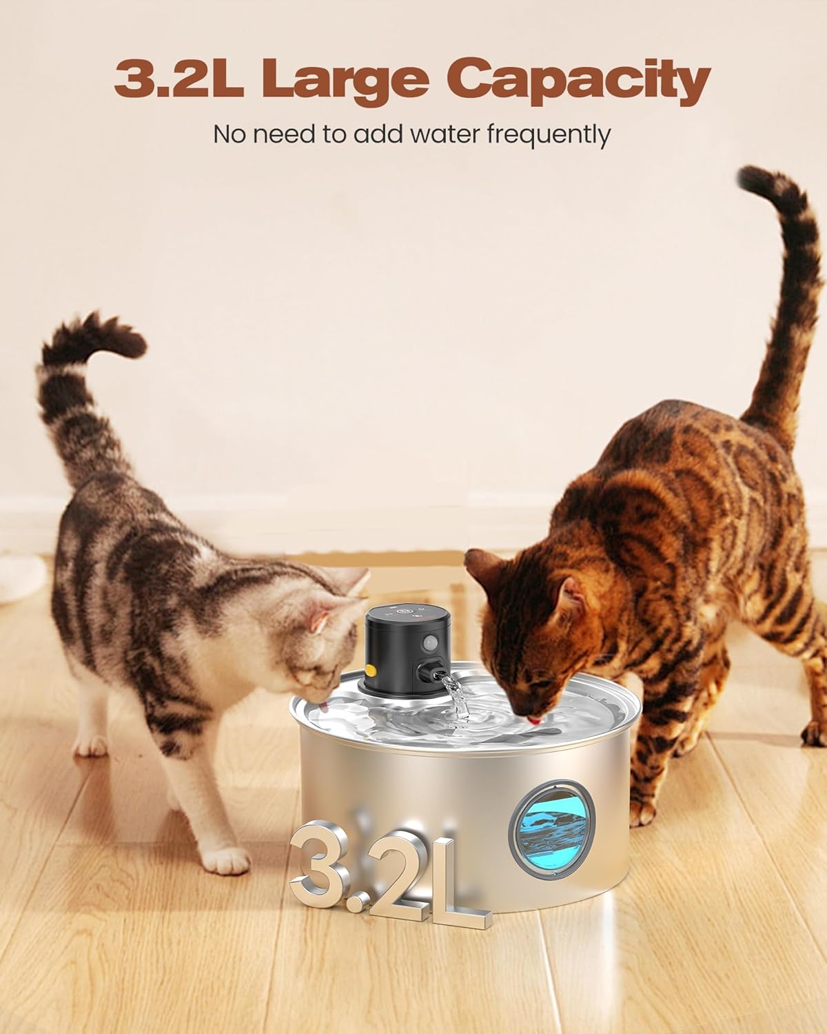 Stainless Steel Water Fountain With Sensor