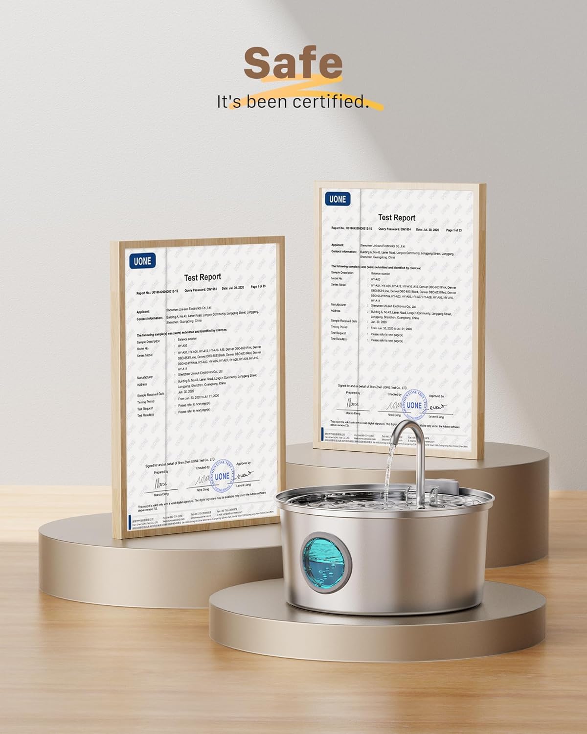 Stainless steel water fountain
