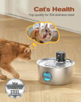 Load image into Gallery viewer, Steel Paws™ 3.2L Wireless Stainless Steel Pet Fountain Medivet store