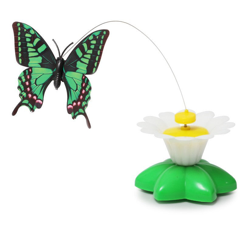 Interactive Flower & Feather Cat Toy