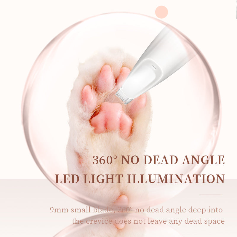 Precision Pet Paw Trimmer with LED Light.
