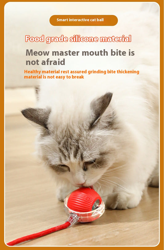 Electric Smart Tail Rolling Ball - Interactive Cat Toy