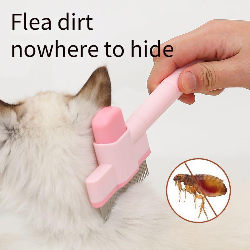 One-Click Self-Cleaning Pet Grooming Brush - Effortless Hair Removal