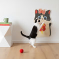 Load image into Gallery viewer, Cute Cat Scratching Mat – Wall/Door Hanging Scratcher Pad with Toy Accent