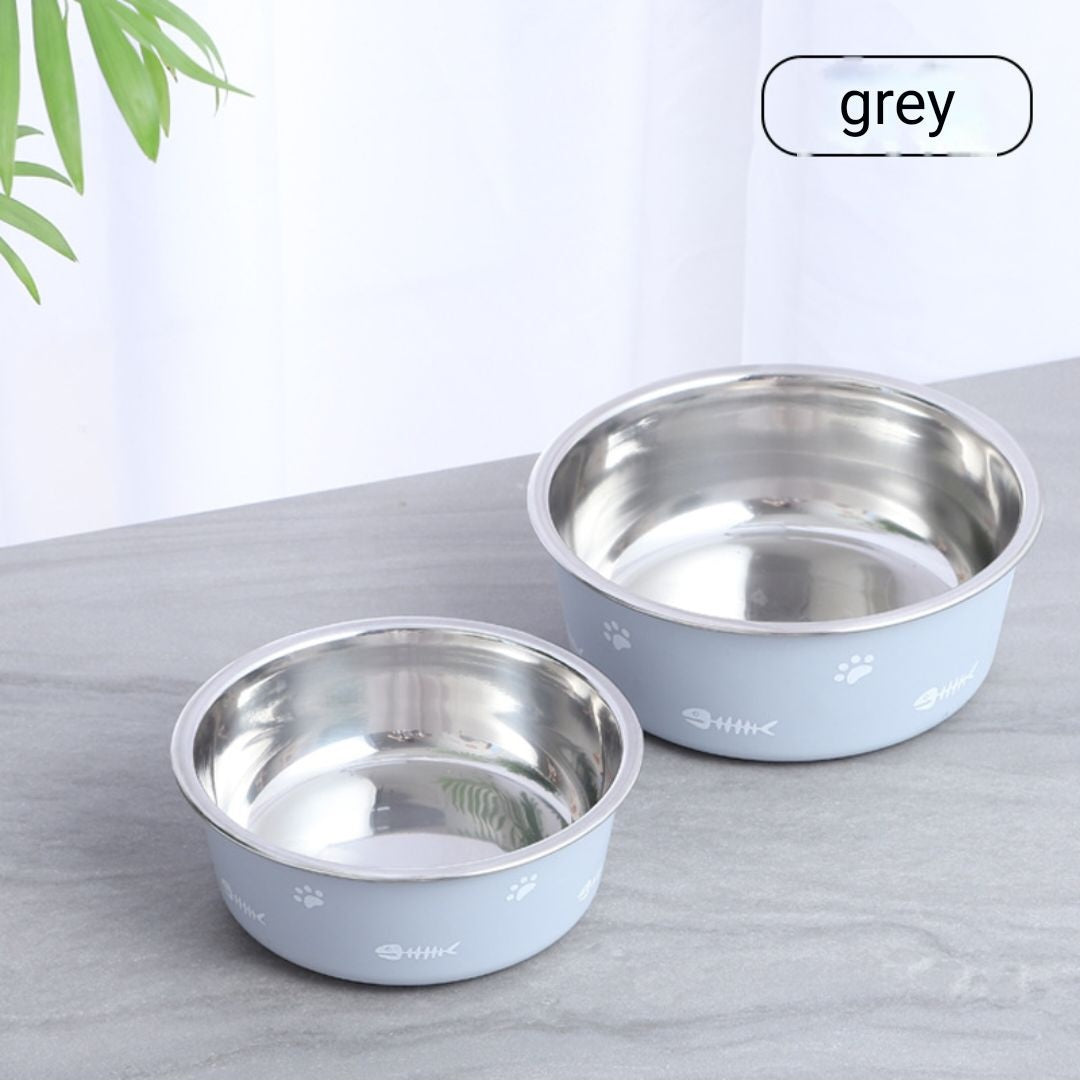 Pet Color Stainless Steel Anti -Skid Bowl