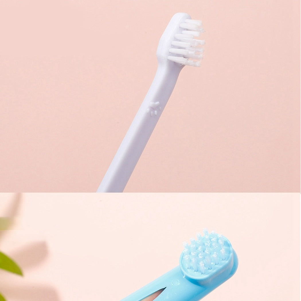 Pet Toothbrush Kit – Double-Head & Finger Brushes for Dogs & Cats | Dental Care & Oral Hygiene