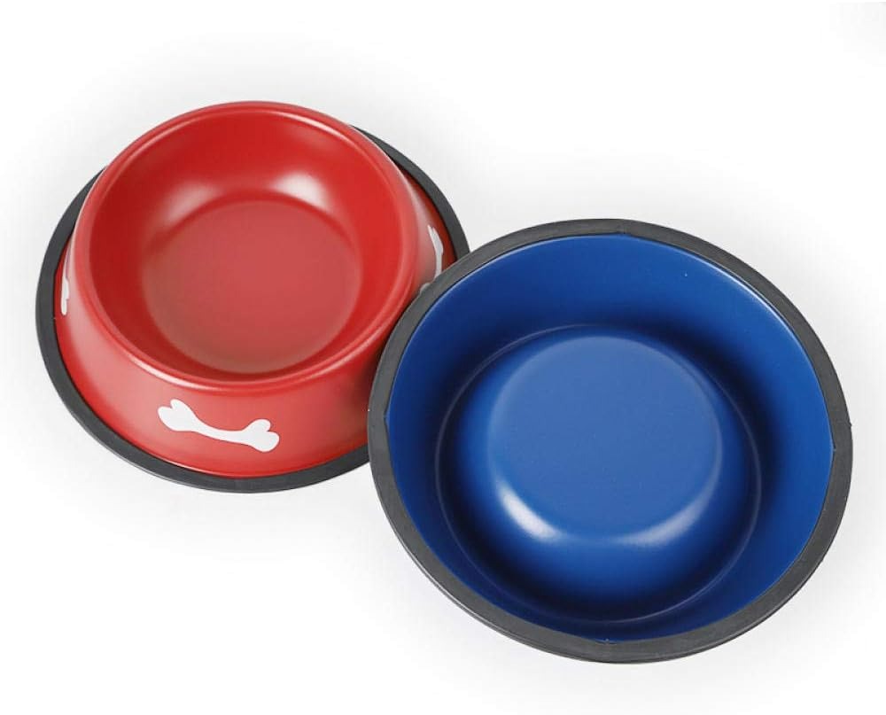 Colored Stainless Steel Pet Bowls