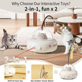 Load image into Gallery viewer, Interactive 2-in-1 Smart Cat Toy – Automatic 360° Laser & Feather Teaser (UFO Design) Medivet store