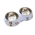 Load image into Gallery viewer, Charming Critter Double Diner - Stainless Steel Pet Bowls Non-Slip