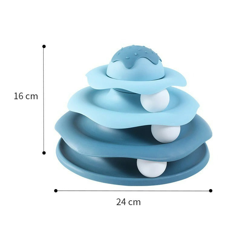 Cat Toy Interactive Track Ball Spinner