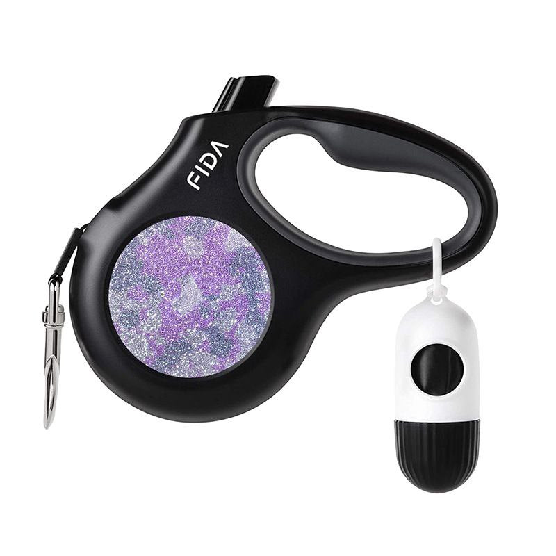 FIDA Retractable Dog Leash 5M with Waste Bag Dispenser