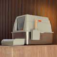 Load image into Gallery viewer, Fully Enclosed Stainless Steel Litter Box CLOSED TOP