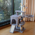 Load image into Gallery viewer, Luxury Multi-Level Cat Tree with Cozy Bowl Bed, Ramp & Sisal Scratchers