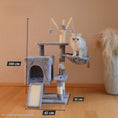Load image into Gallery viewer, Luxury Multi-Level Cat Tree with Cozy Bowl Bed, Ramp & Sisal Scratchers