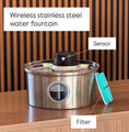 Load image into Gallery viewer, Steel Paws™ 3.2L Wireless Stainless Steel Pet Fountain Medivet store