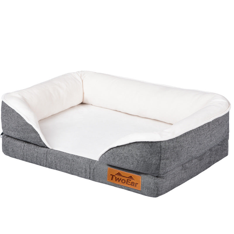 FIDA Orthopedic Dog Bed with Memory Foam Base with Removable Washable Cover