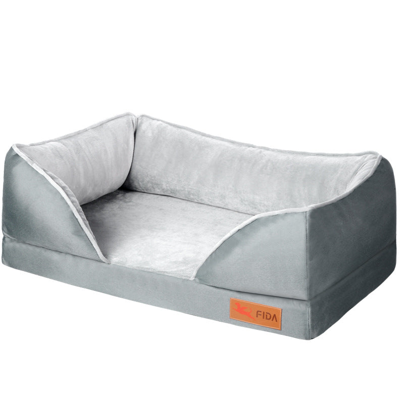 FIDA Orthopedic Dog Bed with Memory Foam Base with Removable Washable Cover