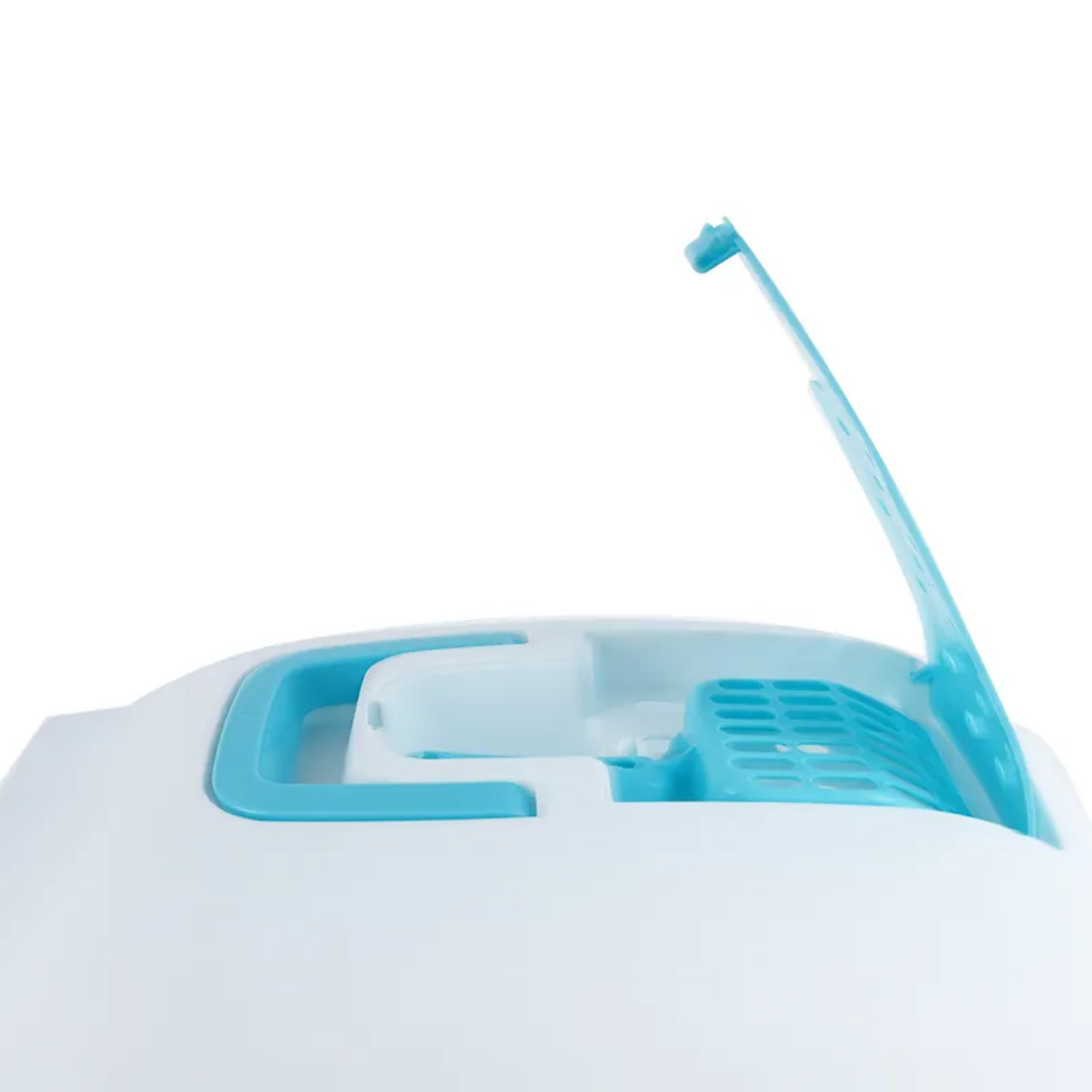 Modern Hooded Litter Box Set with Ventilation & Easy-Clean Tray !