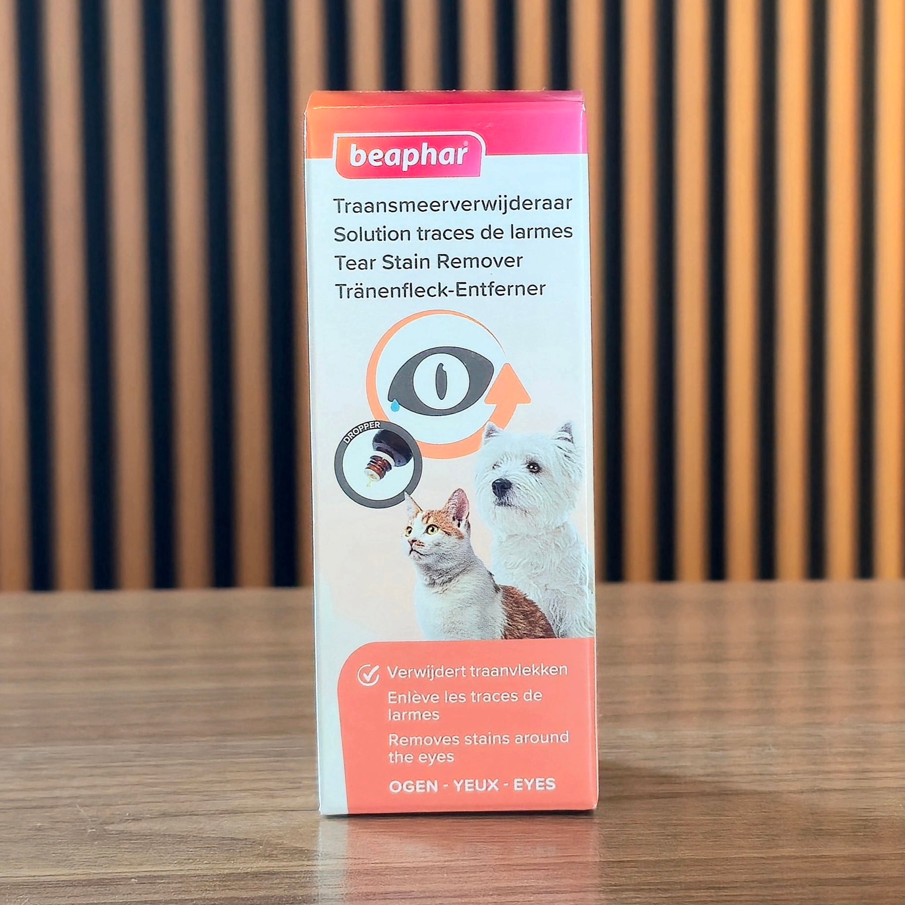 Beaphar Pet Tear Stain Remover – Gentle Eye Cleaning Solution for Dogs & Cats