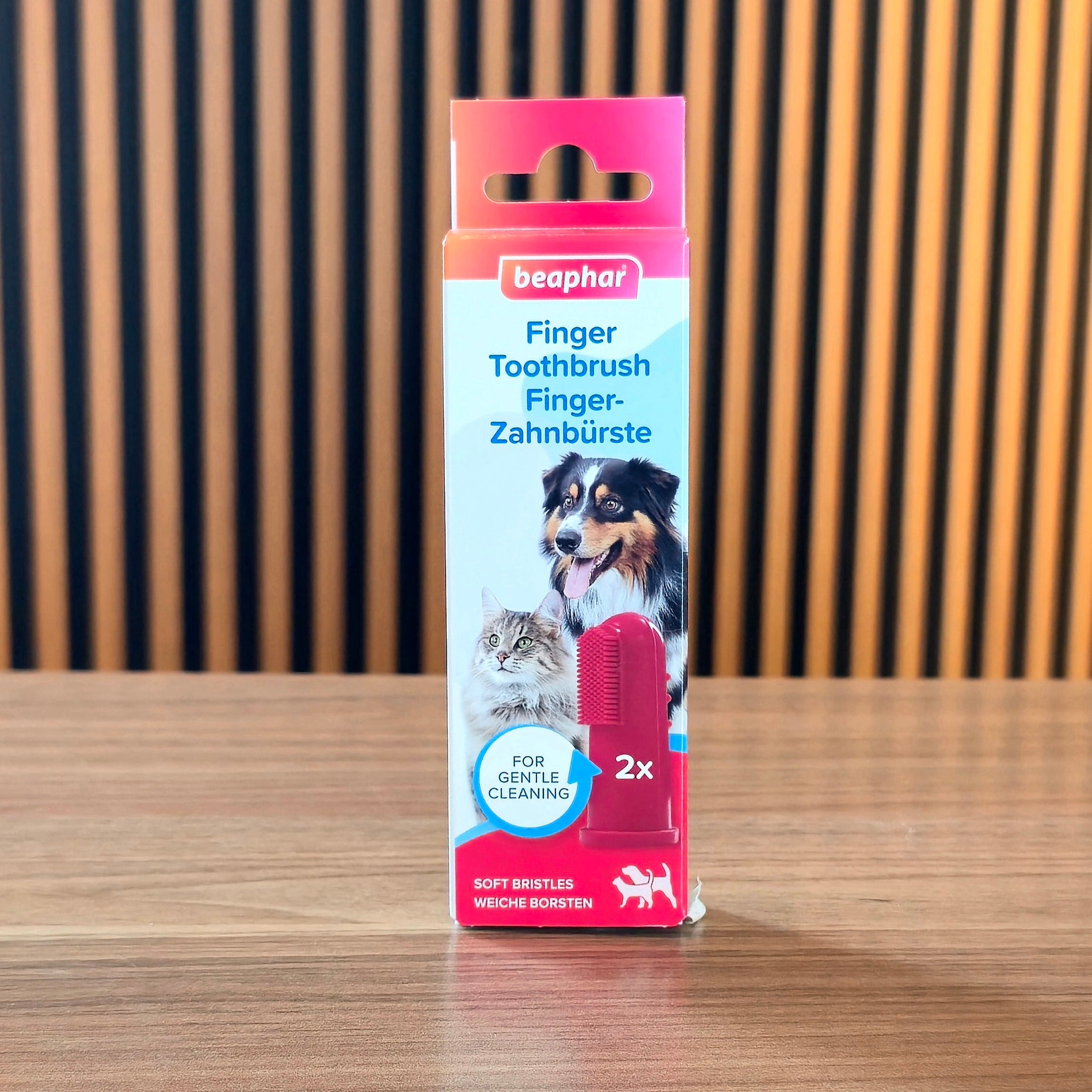 Beaphar Pet Finger Toothbrush – 2-Pack Gentle Dental Care for Dogs & Cats