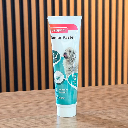 Beaphar Junior Paste for Puppies – Calcium & Biotin Growth Supplement