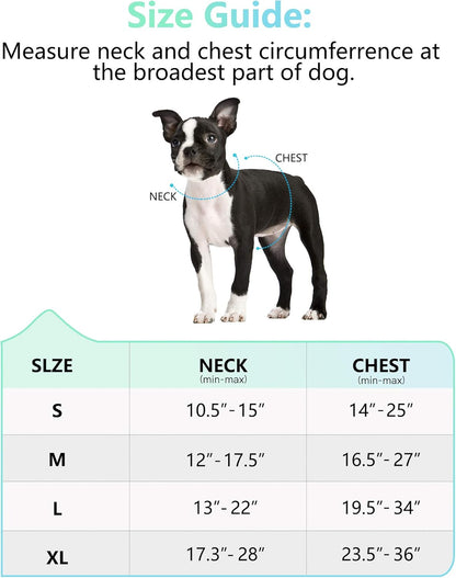 FIDA Dog Harness, No Pull Reflective Harness Front Clip Easy Control Handle Adjustable Soft Padded Pet Vest