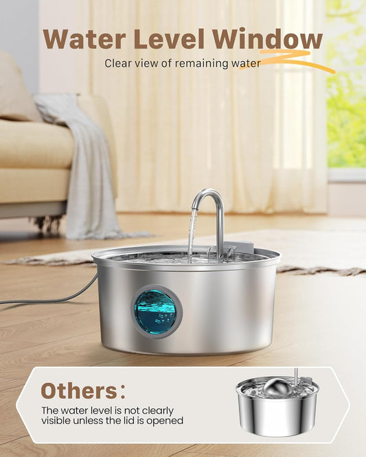 Stainless steel water fountain