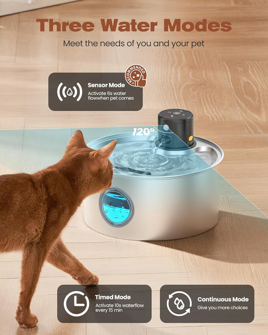 Stainless Steel Water Fountain With Sensor