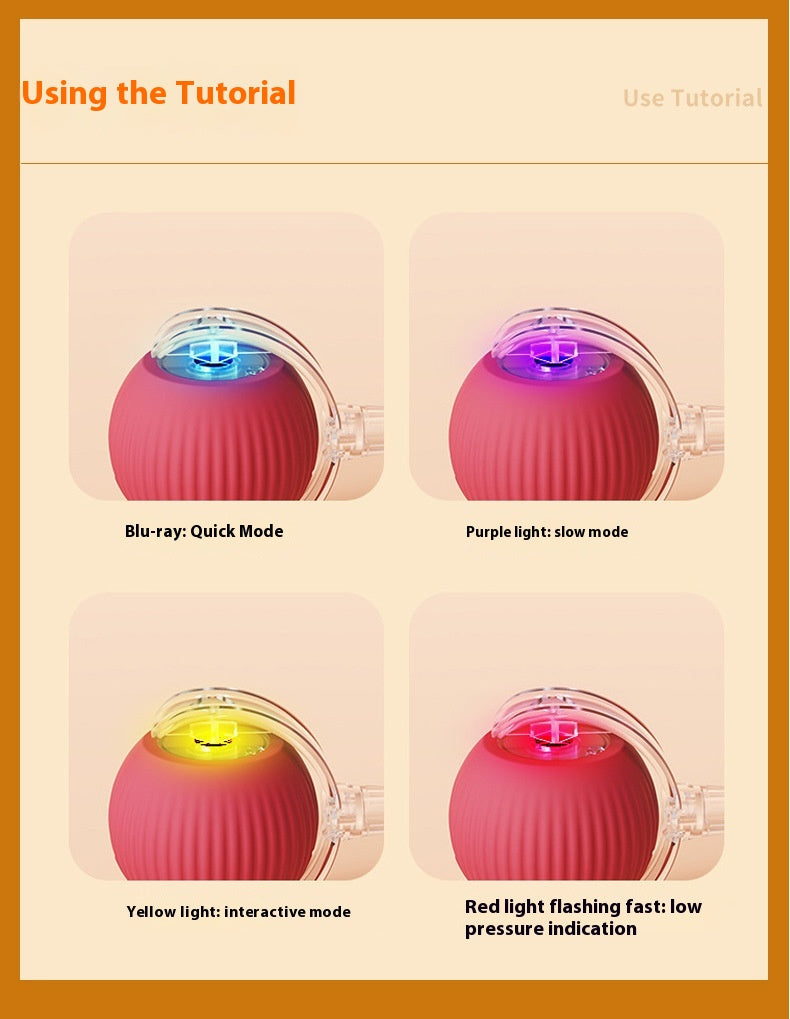 Electric Smart Tail Rolling Ball - Interactive Cat Toy