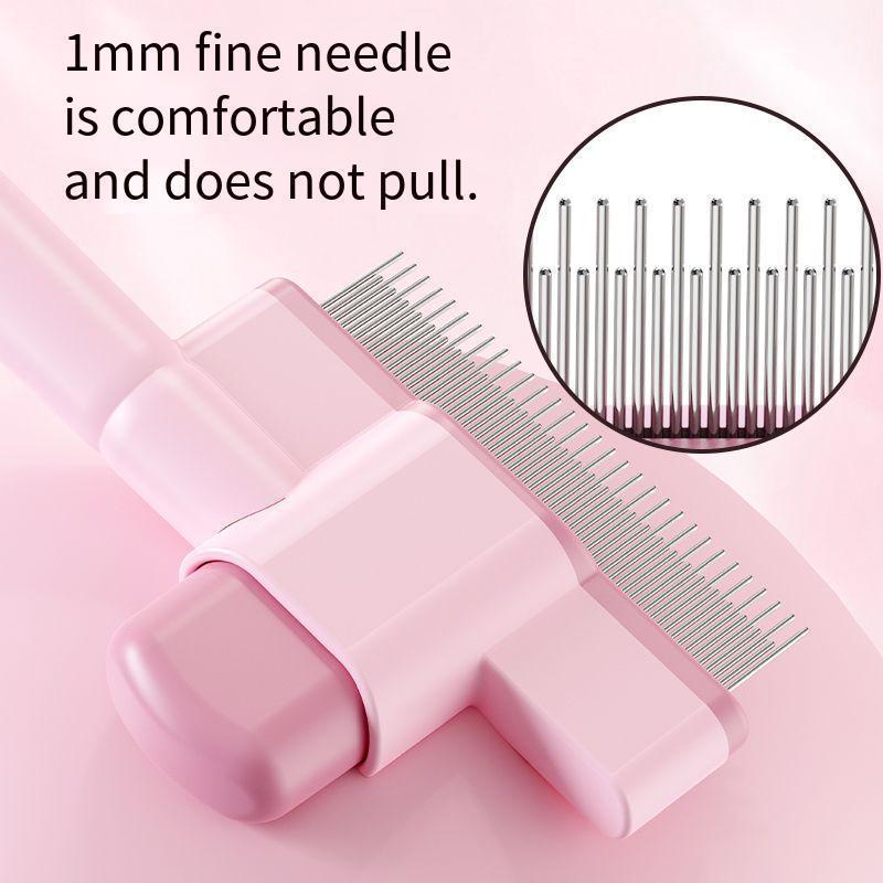 One-Click Self-Cleaning Pet Grooming Brush - Effortless Hair Removal