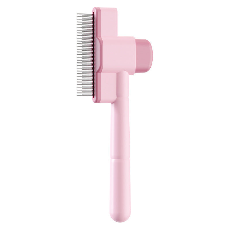 One-Click Self-Cleaning Pet Grooming Brush - Effortless Hair Removal