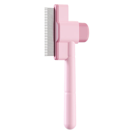 One-Click Self-Cleaning Pet Grooming Brush - Effortless Hair Removal