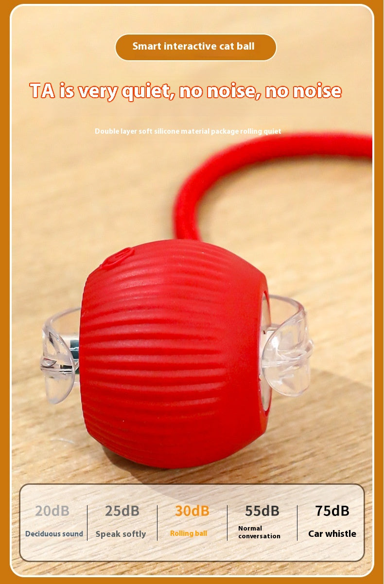 Electric Smart Tail Rolling Ball - Interactive Cat Toy