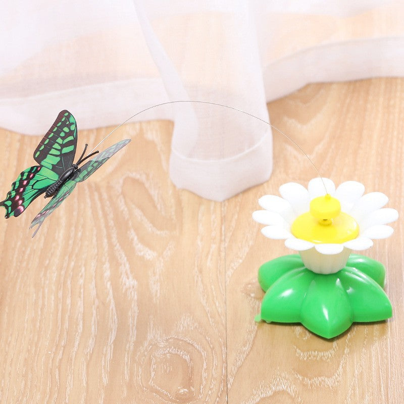 Interactive Flower & Feather Cat Toy