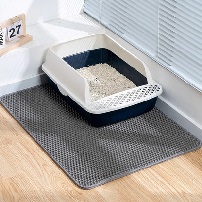 Double-Layer Honeycomb Cat Litter Mat