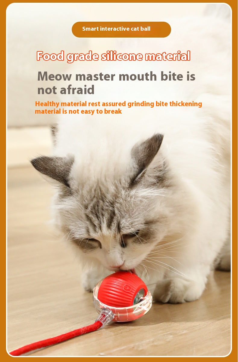 Electric Smart Tail Rolling Ball - Interactive Cat Toy
