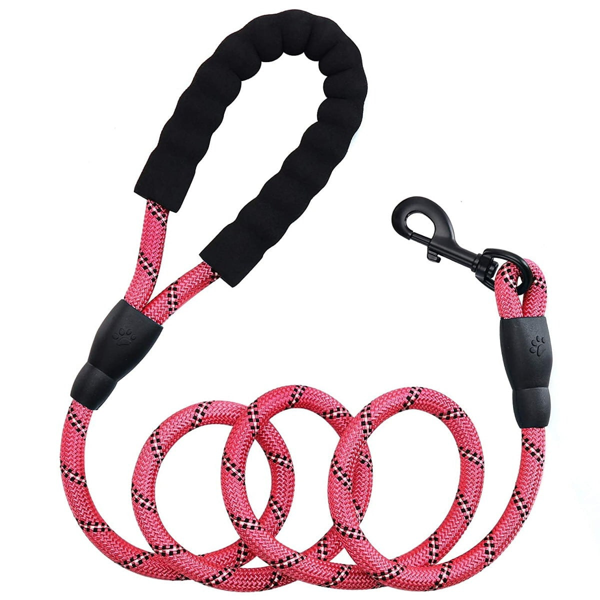 Heavy-Duty Rope Dog Leash | Padded Handle & Reflective Stitching | Durable Pet Leash