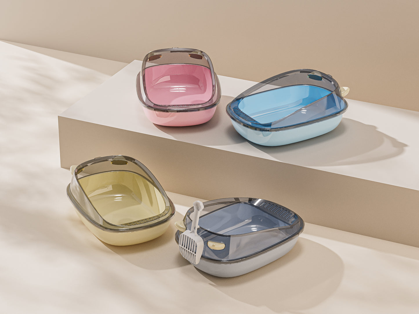 Cat Ear Litter Box With Scoop !