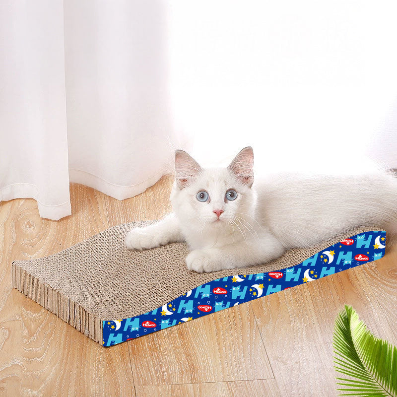 Cardboard Cat Scratcher Lounger with Playful Design