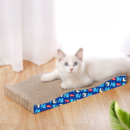 Cardboard Cat Scratcher Lounger with Playful Design