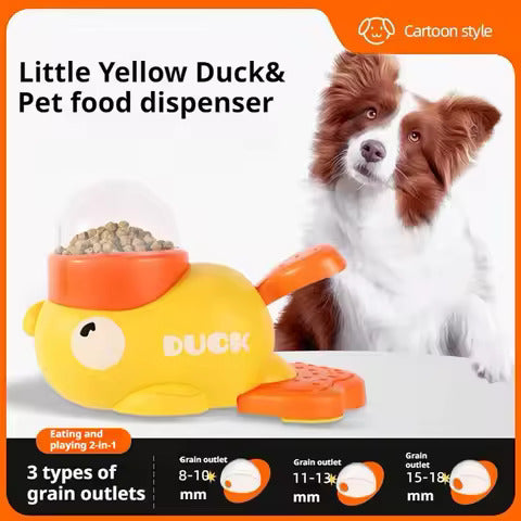 Interactive Duck Treat Dispenser Toy for Pets