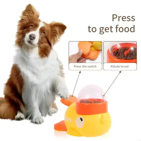 Interactive Duck Treat Dispenser Toy for Pets