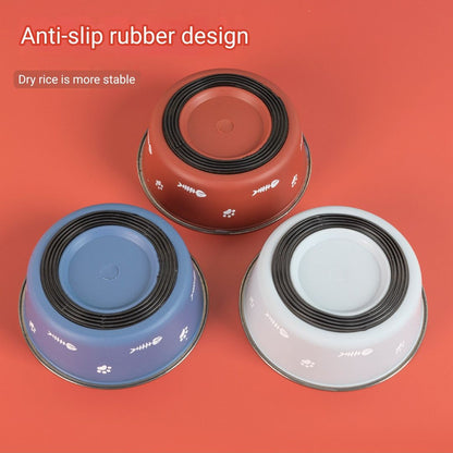 Pet Color Stainless Steel Anti -Skid Bowl