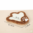 Load image into Gallery viewer, Paw-Shaped Cat Scratching Mat & Spring Toy – Durable Woven Pad for Floor Protection
