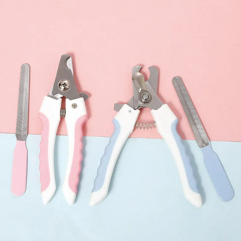 2-in-1 Pet Nail Grooming Kit with Clippers & File – Safe & Easy Trimming for Dogs & Cats