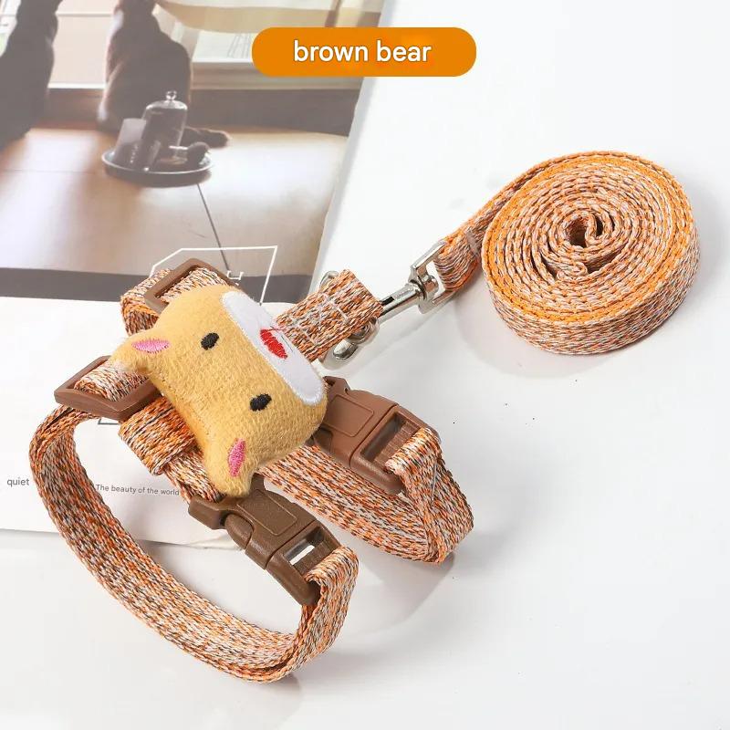 Adjustable Cat Harness and Lead Set with Cute Animal Design - Padded Pet Vest